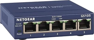 Netgear GS105 5-Port Unmanaged Gigabit Ethernet Switch, Energy Efficient, Plug&P - Picture 1 of 6