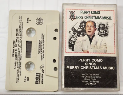 PERRY COMO SINGS MERRY CHRISTMAS MUSIC (Cassette, 1985, RCA) CAK-660 Foto 1 de 2