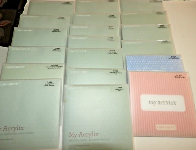 Close to My Heart My Acrylix Stamps Mixed Themes Lot of 19 CTMH - Изображение 1 из 3