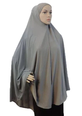 Cachecol feminino longo Khimar hijab muçulmano Amira oração boné islâmico - Imagem 1 de 4