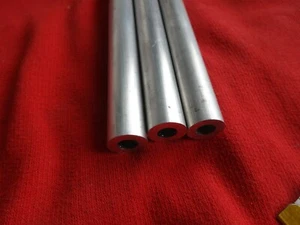 6" LONG 5/8" Aluminum Round Spacer with 5/16" CENTER HOLE; 3 PER PACKAGE - Picture 1 of 4