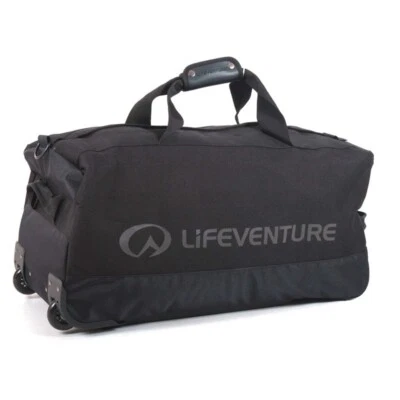 Lifeventure Expedition Wheeled Duffle 100ltr Rigid-Base Black - Image 1 of 4
