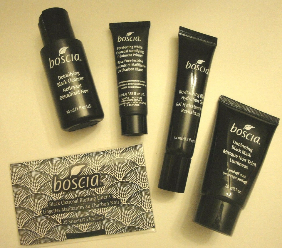 Mascarilla Luminizadora Boscia Matificante Gel Hidratante Gel Limpiador Negro Exfoliante Foto 1 de 1