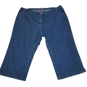 Woman Within Womens Blue 5 Pocket Design Denim Straight Leg Jeans Sz 22W Cotton - Picture 1 of 6