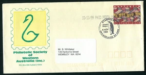 STAMPEX 99 Postmark on Phlatelic Soc. of WA PPE dated 6 Nov 99 - Picture 1 of 1