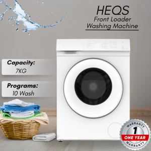 HEQS 7kg Front Loader Washing Machine HEQS-FLGSM70 White - Picture 1 of 4
