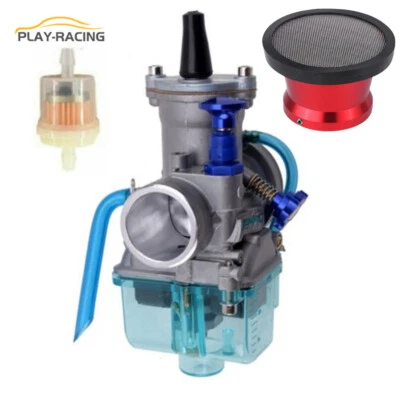 32MM Carburetor W/ Air Filter Fits Honda CR125 Kawasaki KX80 KX100 Yamaha YZ125 - Image 1 of 4