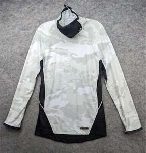 Under Armour Top Uomo Piccolo Grigio HeatGear Maschera Sportiva Iso-Chill Finto Manica Lunga - Foto 1 di 16