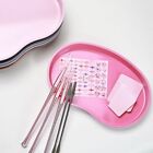 Creative Jewelry Tray Stainless Steel Nail Tools Plate Nail Art Tray