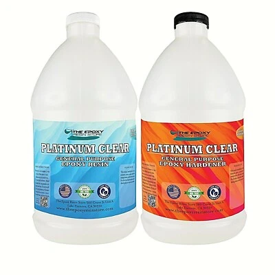 Crystal Clear Epoxy for bar tops, tables, crafts, jewelry, castings-1 Gallon Kit - Image 1 of 4