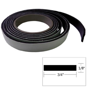 CINTA ESCOTILLA TACO 1/8"" X 3/4"" 8' NEGRA - Imagen 1 de 1