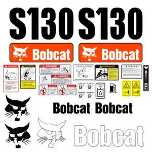 Bobcat S130 Skid Steer Set Vinyl Decal Sticker - 25 PC - Picture 1 of 1