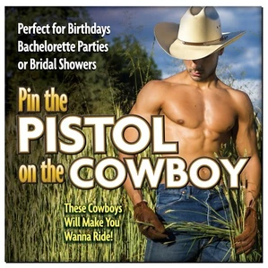 Pin the Pistol on the Cowboy - Despedida de soltera Boda Nupcial Ducha Juego - Imagen 1 de 3