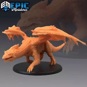 Young White Dragon | Epic Miniatures | RPG Wargaming 3D Printed Miniature - Picture 1 of 1