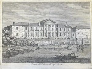 COSTA GIOVANNI FRANCESCO (Venedig, 1711 - 1772) ANSICHT DES PALASTES VON HERRN RI F - Bild 1 von 1