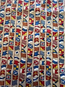 Seaport View by Dan Morris for Robert Kaufman Flags Cotton 1 1/2 Yards - Picture 1 of 8