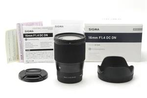 Lente contemporánea Sigma 16 mm F1.4 DC DN "COMO NUEVA con caja" para montaje Sony E - Imagen 1 de 8