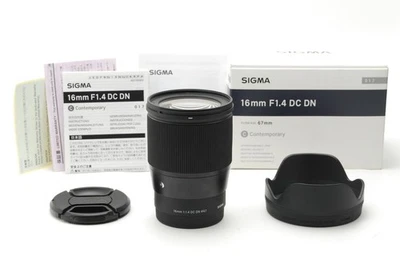 Lente contemporánea Sigma 16 mm F1.4 DC DN "COMO NUEVA con caja" para montaje Sony E Foto 1 de 4