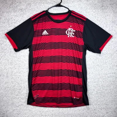 Adidas Flamengo 2022-2023 Home Jersey Black & Red Men's Size 2XL - Image 1 of 4