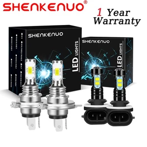 H4 881 LED Headlight Bulbs Hi Low Beam + Fog Light  For Hyundai Tucson 2005-2009 - Picture 1 of 12