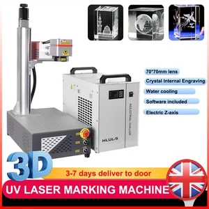 Macchina per marcatura laser UV 5W 10W 15W incisione interna intaglio cristallo - Foto 1 di 16
