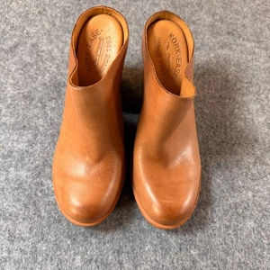 Kork-Ease Challis Women Mule 6.5M Brown Leather Chunky Heel Casual Slip On Shoes - Picture 1 of 7