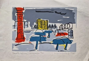 Maritxu Lafert - Plaza Britanica - Serigrafia original (1967) - Picture 1 of 3