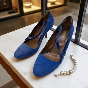 Hobbs Royal True Blue Wildleder Pumps Größe 6 (39) Schleife Karton - Bild 1 von 10