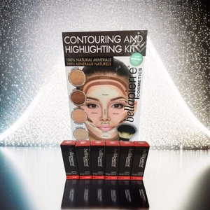 Bellapierre Cosmetics Contouring & Highlighting Kit + 6 Bellapierre Lipsticks - Picture 1 of 17
