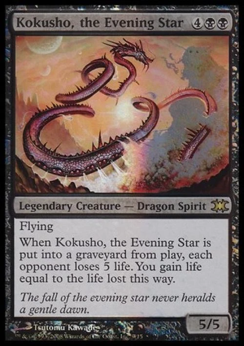 MTG English Kokusho, the Evening Star NM Foil From the Vault: Dragons - Image 1 of 1