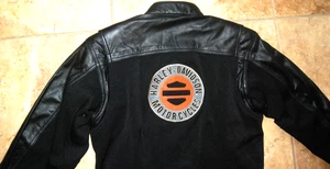 Chaqueta motera Harley Davidson para mujer de nailon y cuero. US talla SW - Imagen 1 de 24