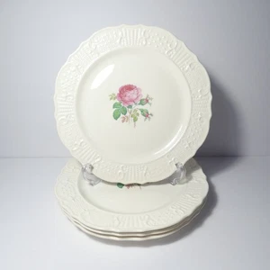 Platos de Cena De Colección Washington Colonial 9.25" Rosas Rosas y Borde en Relieve - Juego de 4 - Imagen 1 de 21