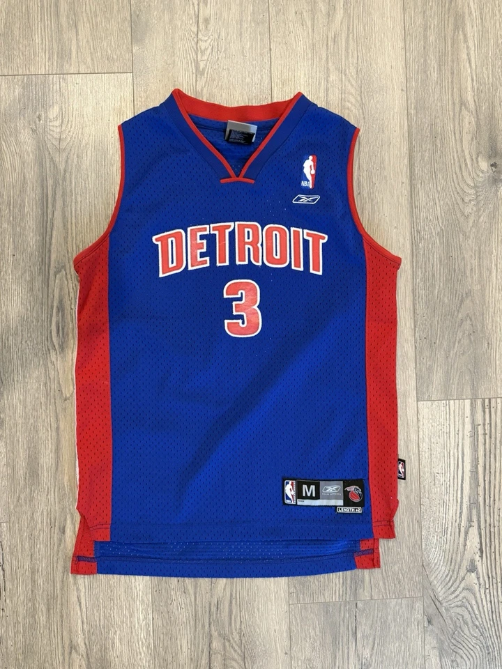 Camiseta deportiva vintage Reebok Ben Wallace Detroit Pistons juvenil longitud M +2 cosida Foto 1 de 4