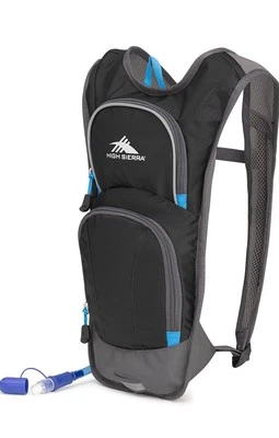 High Sierra HydraHike Hydration Backpack, Lightweight 4L, Black/Slate/Pool  - Image 1 of 4