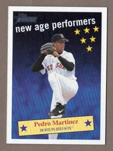 PEDRO MARTINEZ 2001 Topps Heritage NEW AGE PERFORMERS Insert Card #NAP12 Red Sox - Picture 1 of 1