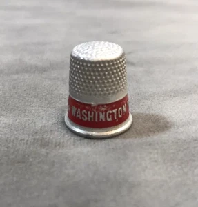 Vintage WASHINGTON NATIONAL INSURANCE COMPANY Aluminium Fingerhut - Bild 1 von 5