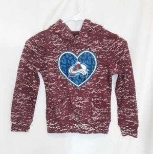 Colorado Avalanche Hoodie Girl's Size 6/6X -D9 - Picture 1 of 4