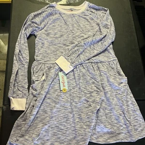 Toddler Girls Cat & Jack XL (14-16) Purple Long Sleeve Dress - Picture 1 of 2