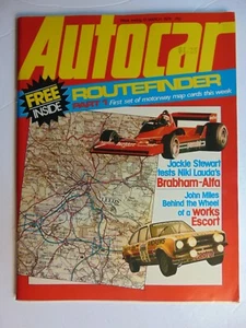 AUTOCAR MAGAZINE March 18 1978 Routefinder Map Cards # 1 - Picture 1 of 1