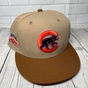 Chicago Cubs MLB Parche Lateral 8 59Fifty New Era Gorra Ajustada Marrón Hombres - Imagen 1 de 7