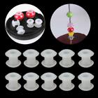 10Pcs Rubber Stoppers Silicone Ring Bead Spacer Charm Bracelet Making Jewelry