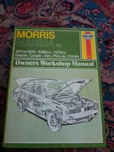 HAYNES MANUAL MORRIS MARINA 1.3 saloon,coupe,van 1971-1975 1098cc-1275cc - Picture 1 of 13