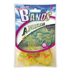 Kids Toy Bands Wacky Lacky Jelly Bracelets Fun Party Gift Childrens Animals 12pk - Picture 1 of 1