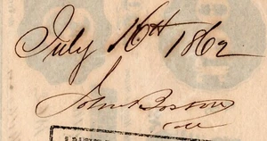 T-39 PF-5 1862 $100 Confederate Paper Money - signed John Boston Collector - Picture 1 of 3