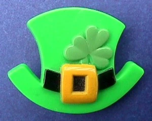 Broche de vacaciones irlandés de colección SOMBRERO TRÉBOL PIN SELLO RARO de San Patricio - Imagen 1 de 2