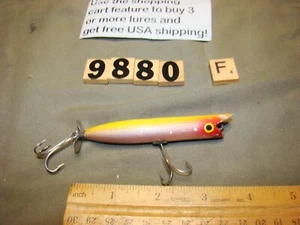 U9880 F WOOD MFG CO POPPA DOODLE WOODEN SURFACE FISHING LURE - Picture 1 of 5