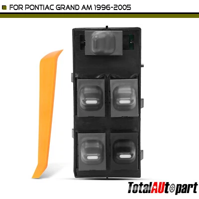 Power Window Switch for Pontiac Grand Am	1996-2005 Sedan 4-Door Front Left Side - Image 1 of 4