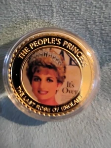 Princess Diana Souvenir Gold Plated Coin - Picture 1 of 8