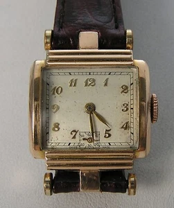 Wittnauer Atemberaubende Ausgefallene Roségold MCM Mid Century Modern Deco Herrenuhr 10T - Bild 1 von 14