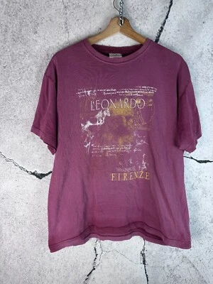 Vintage Leonardo Da Vinci Bicycle Roma Blue Tee T-Shirt - Image 1 of 4